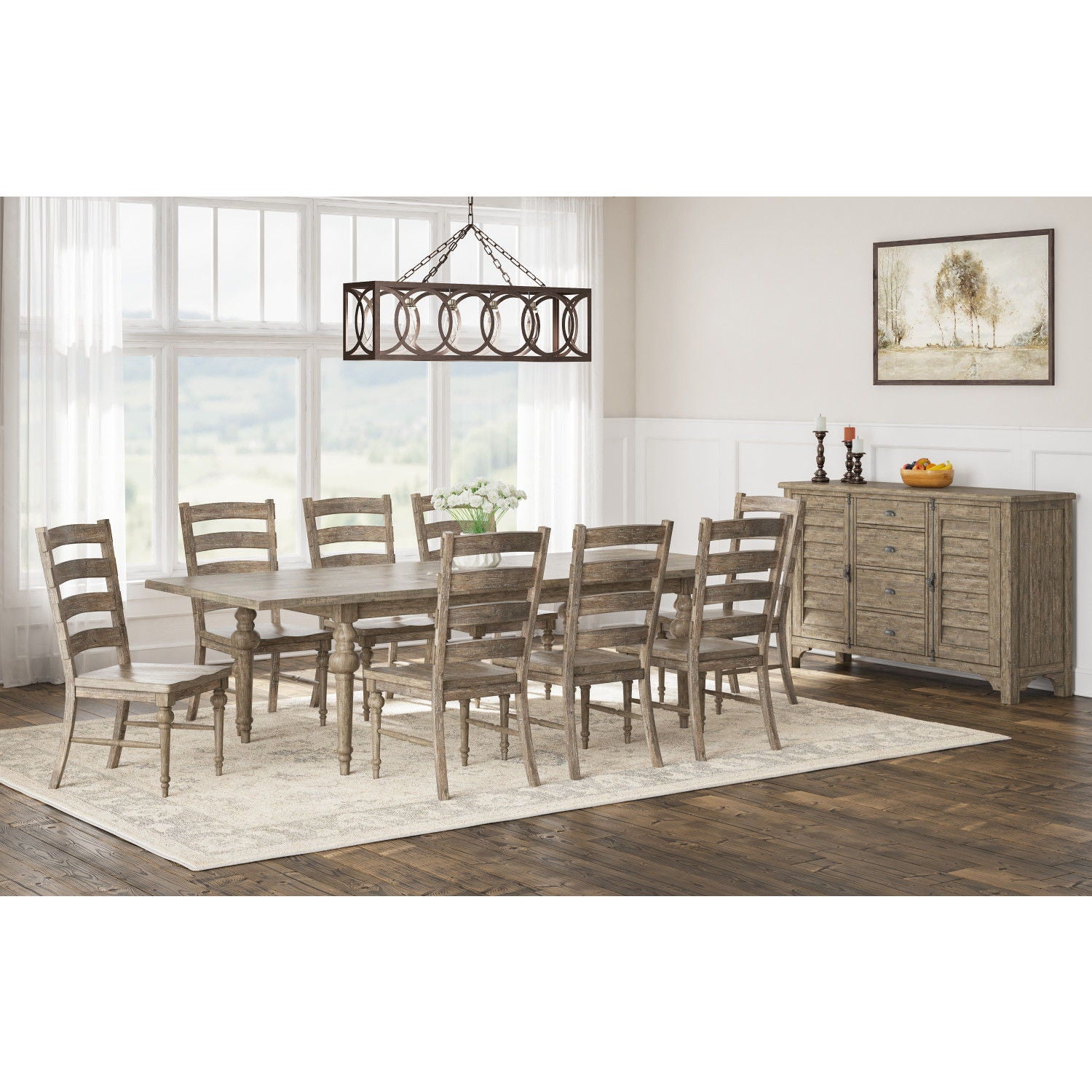 Ladderback Dining Chairs, (Set of 2) - Taupe