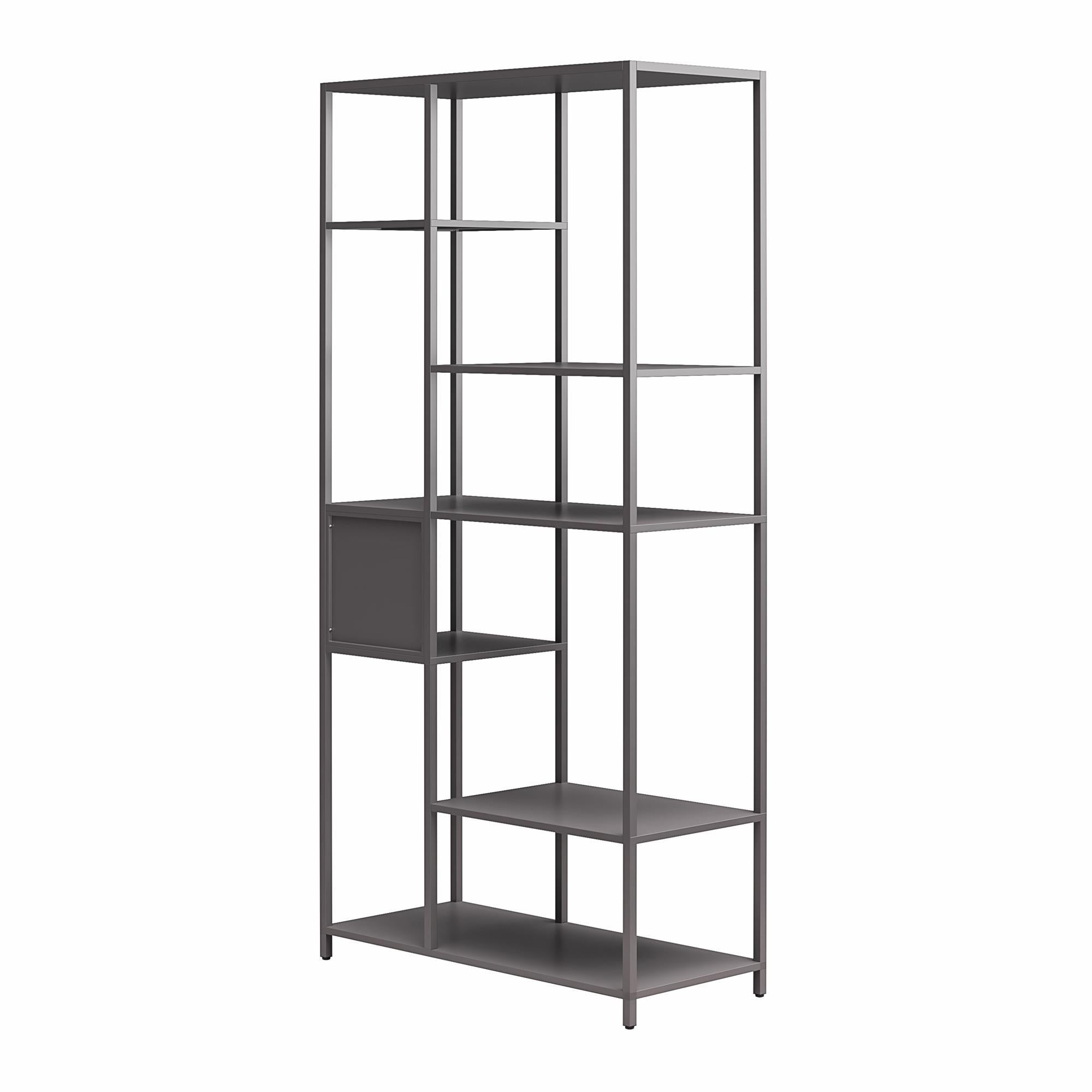Mission District - Bookcase Room Divider With 6 Shelves - Gray