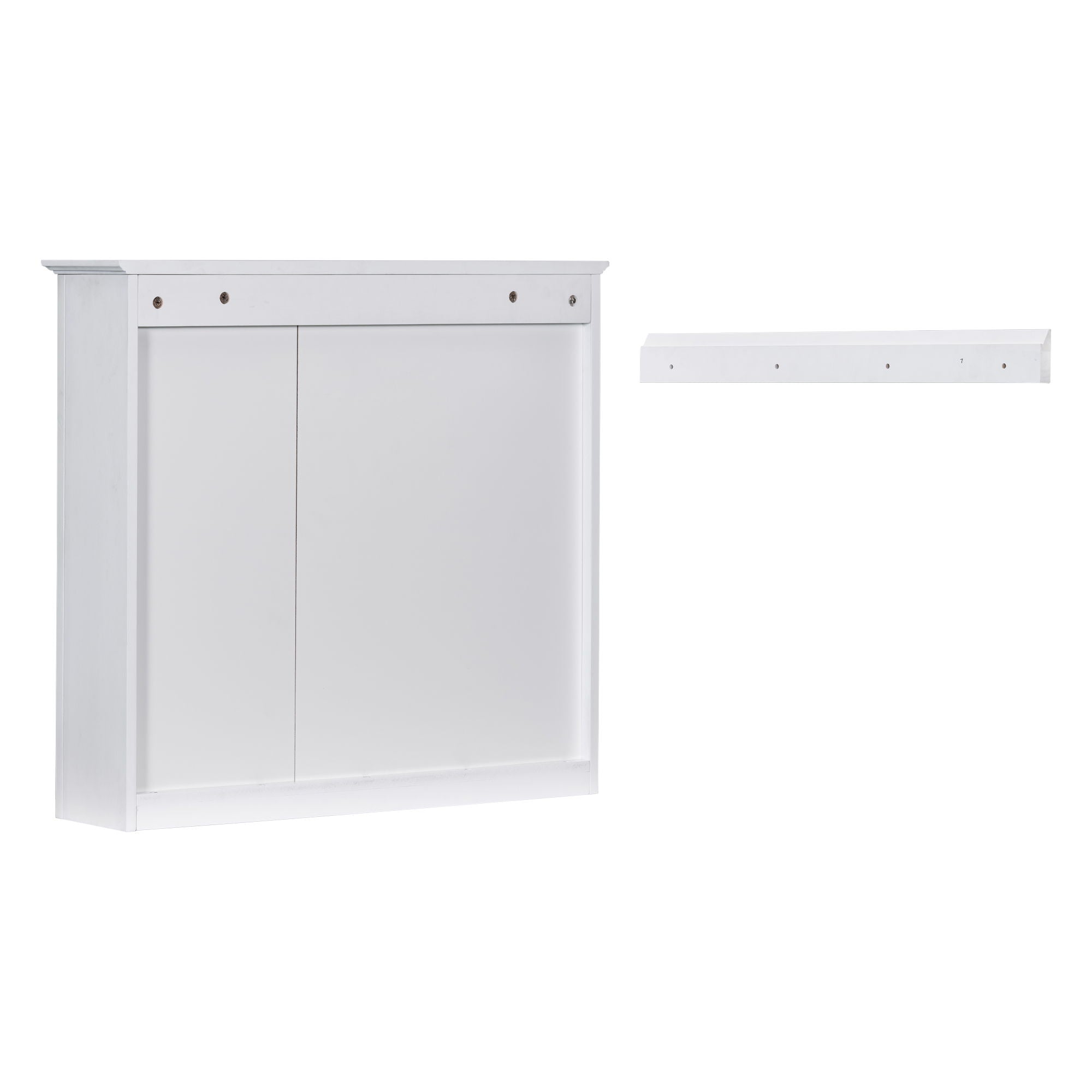 Wall Mounted Medicine Cabinet With Mirror And 3 Open Shelves
