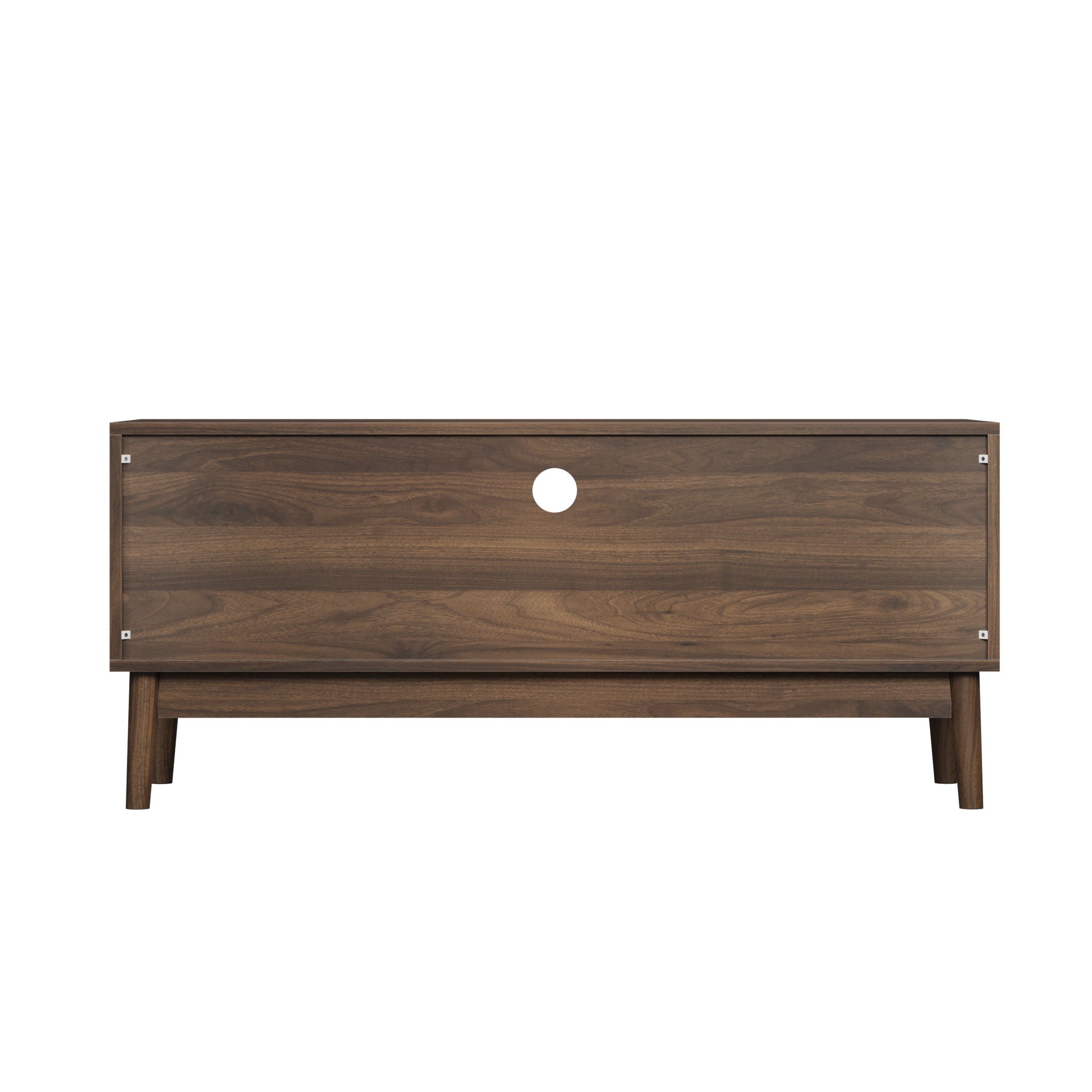 TV Stand, Entertainment Center With Storage, Media Console Table For Living Room - Walnut