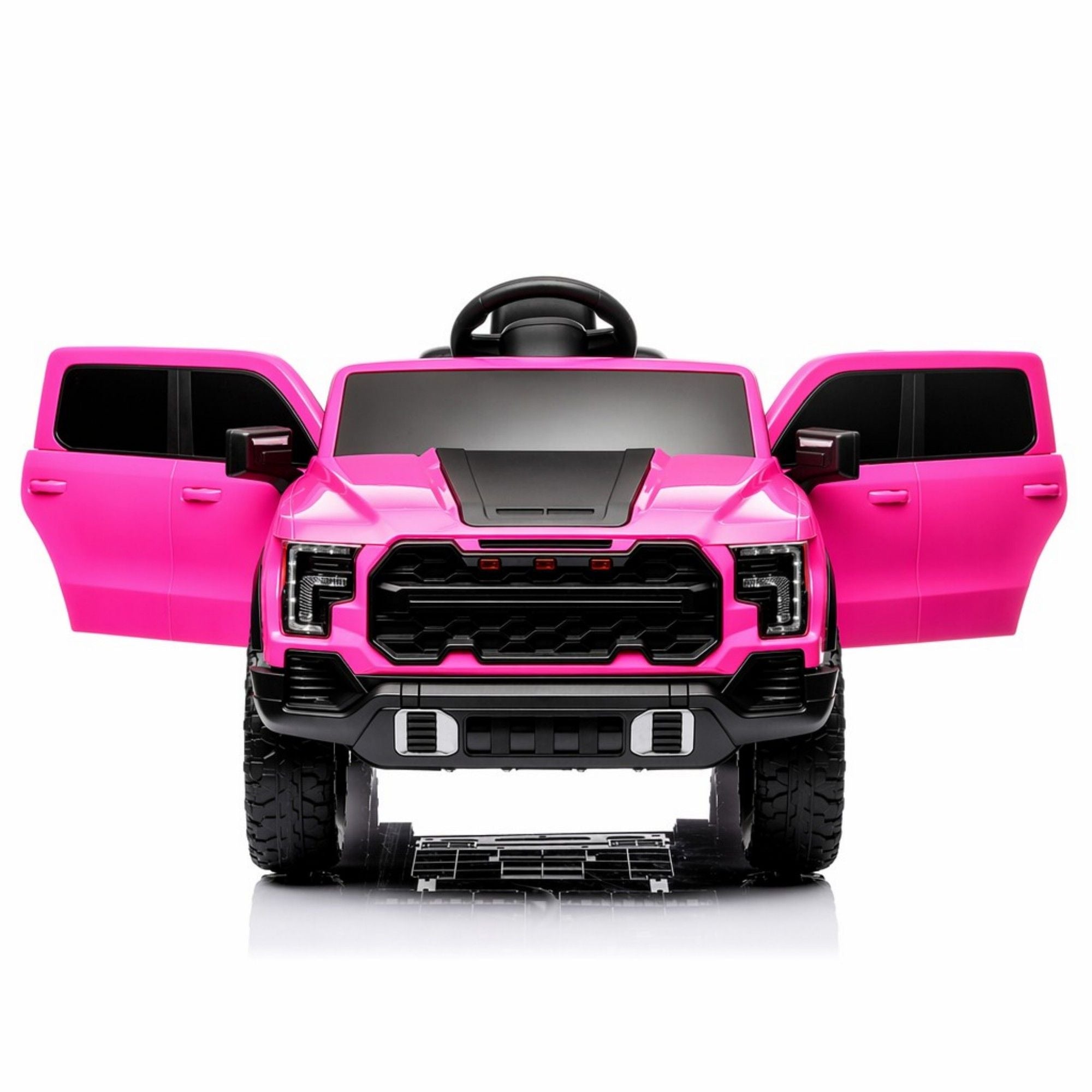 12V Kids Ride On Car With Remote Control, 4 Wheel Shock Absorption, Multifunctional Music Player Perfect Gift For Toddlers - Pink