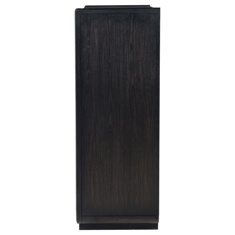 Leandro - 5-Drawer Bedroom Chest Of Drawers - Burnished Black