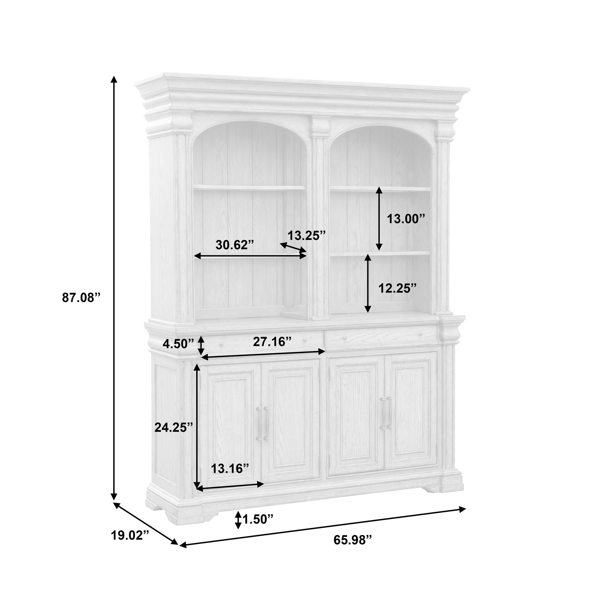 Madison Ridge - Farmhouse Server - Gray