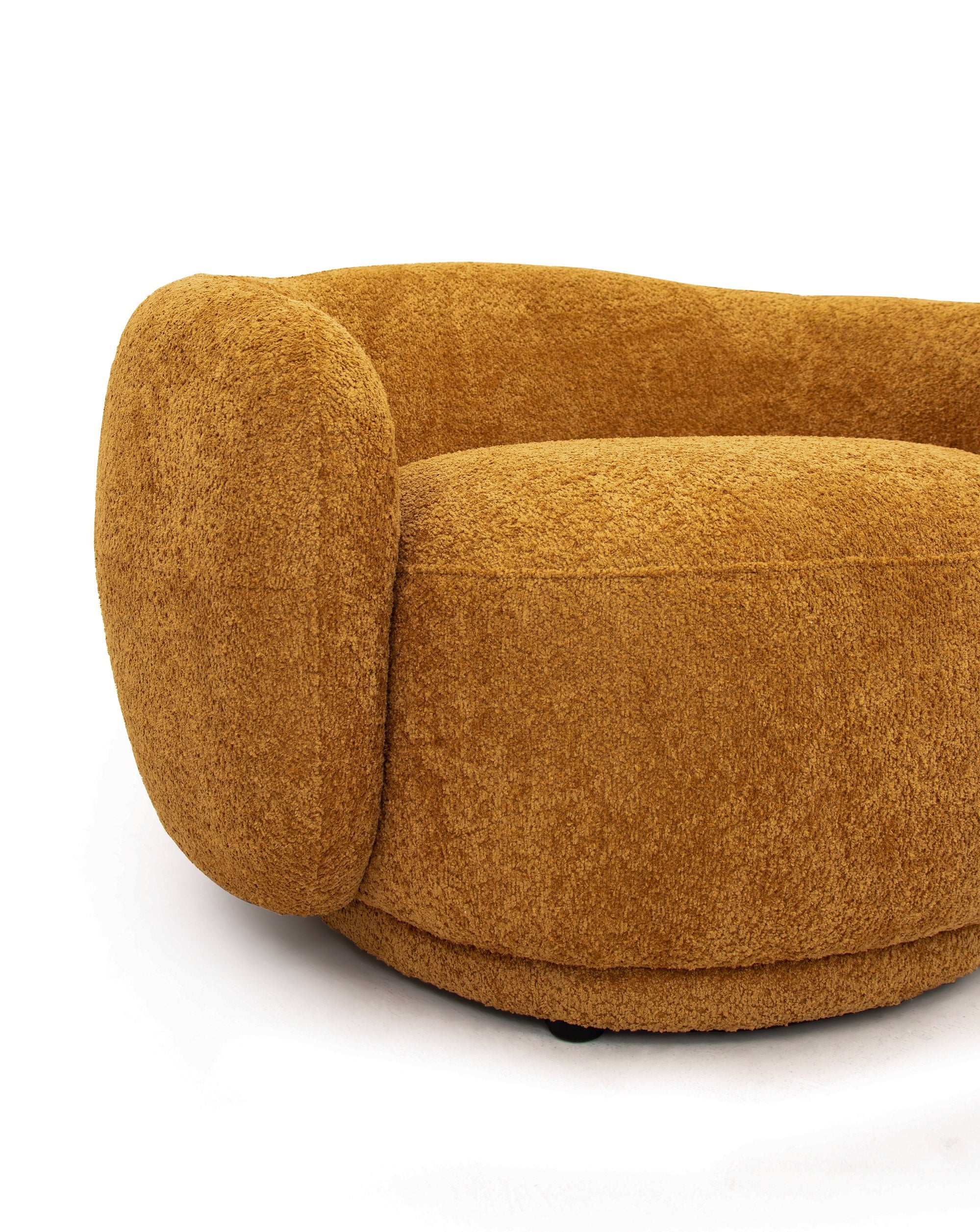 Divani Casa Andrew - Modern Orange Fabric Accent Chair