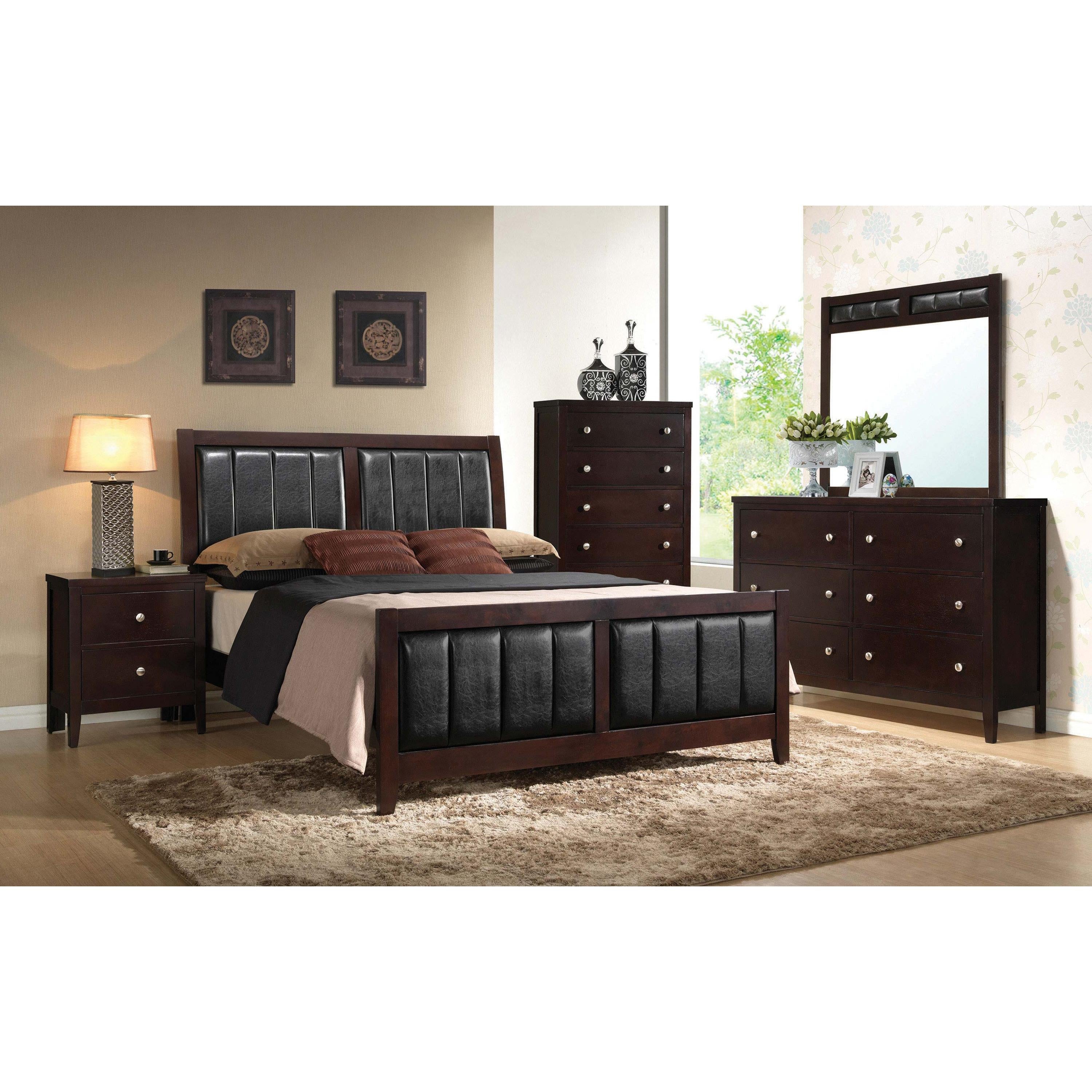 Diamond Modern Furniture COA Carlton California King Upholstered Bed 202091KW IMAGE 5