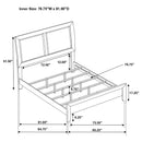 Briana  California King Bedroom Set Black