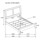 Briana  California King Bedroom Set Black