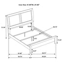 Briana  California King Bedroom Set Black