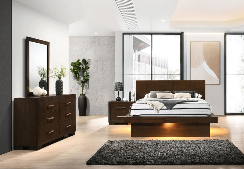 Jessica  California King Bedroom Set Cappuccino