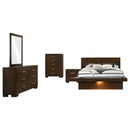 Jessica  California King Bedroom Set Cappuccino