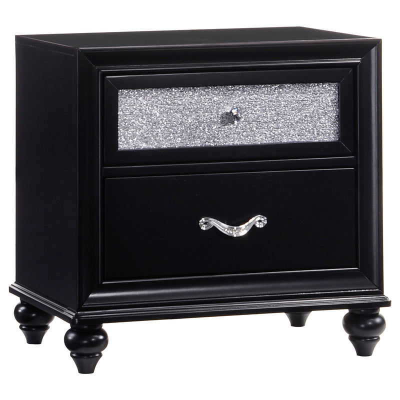Barzini  California King Bedroom Set Black