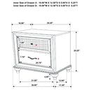 Barzini  California King Bedroom Set Black