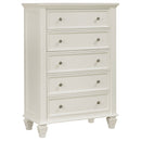 Sandy Beach 5-drawer Bedroom Chest Black