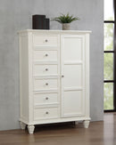 Sandy Beach 5-drawer Bedroom Chest Black