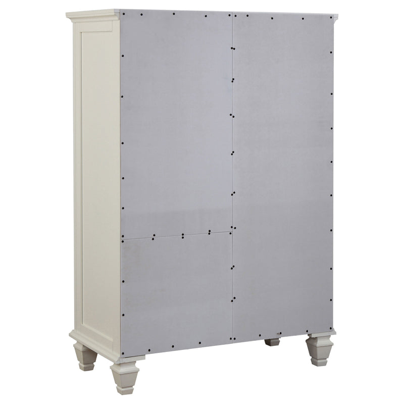 Sandy Beach 5-drawer Bedroom Chest Black