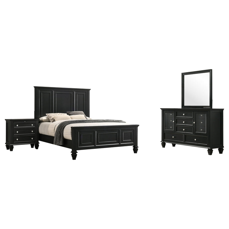 Sandy Beach  California King Bedroom Set Black