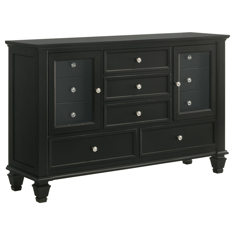 Sandy Beach  California King Bedroom Set Black