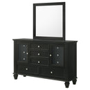 Sandy Beach 11-drawer Dresser Black