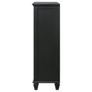 Sandy Beach 5-drawer Bedroom Chest Black