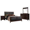 Carlton  California King Bedroom Set Cappuccino