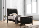 Carlton Wood California King Panel Bed Cappuccino