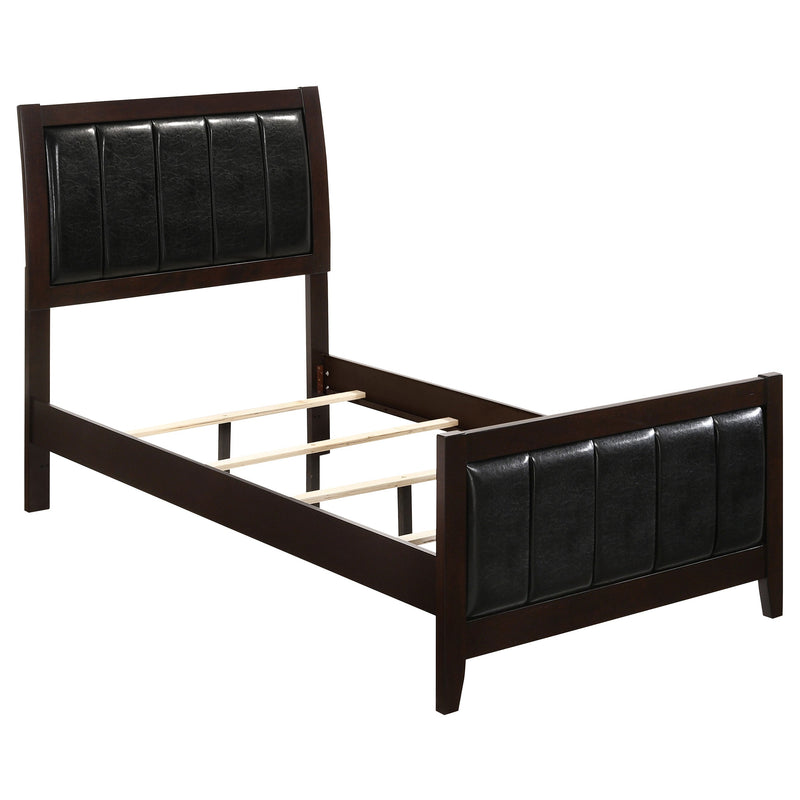 Carlton Wood California King Panel Bed Cappuccino