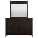 Carlton 6-drawer Dresser Cappuccino