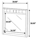 Carlton Dresser Mirror Cappuccino