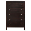 Carlton 5-drawer Bedroom Chest Cappuccino
