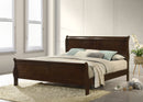 Louis Philippe 47-inch  Sleigh Panel Bed White
