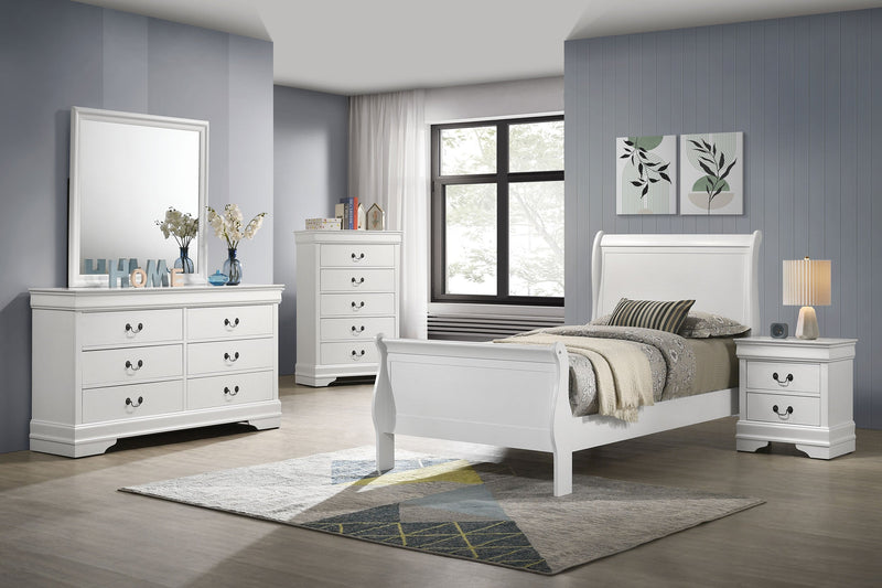 Louis Philippe   Bedroom Set Cappuccino