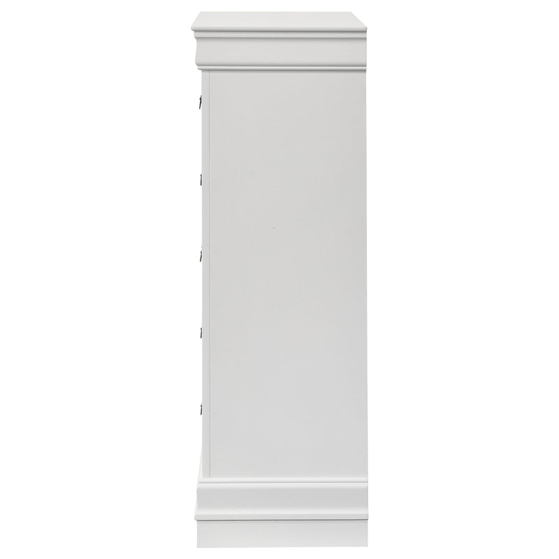 Louis Philippe 5-drawer Bedroom Chest Cappuccino