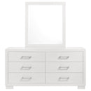Jessica 6-drawer Dresser Cappuccino