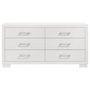 Jessica 6-drawer Dresser Cappuccino