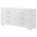 Jessica 6-drawer Dresser Cappuccino