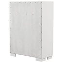 Jessica 5-drawer Bedroom Chest Cappuccino