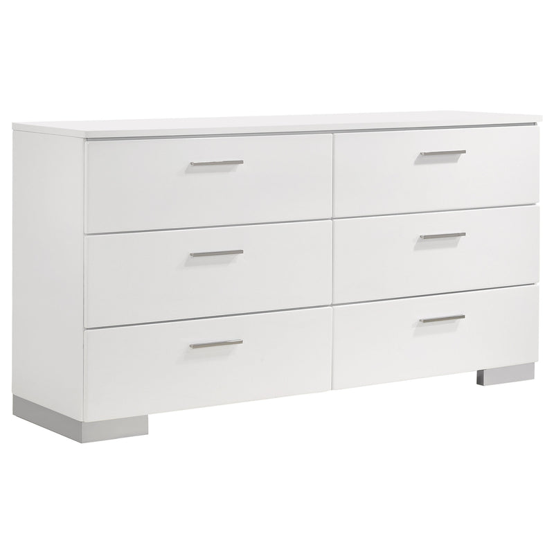 Felicity  Bedroom Set White High Gloss