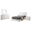 Felicity  California King Bedroom Set White Gloss