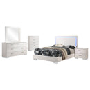 Felicity  California King Bedroom Set White Gloss