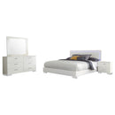 Felicity  California King Bedroom Set White Gloss
