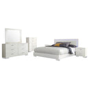 Felicity  California King Bedroom Set White Gloss