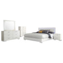 Felicity  California King Bedroom Set White Gloss