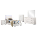 Felicity  California King Bedroom Set White Gloss