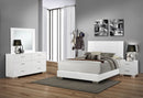 Felicity  California King Bedroom Set White Gloss