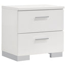 Felicity  California King Bedroom Set White Gloss