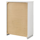 Felicity 5-drawer Bedroom Chest White High Gloss