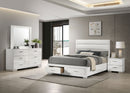 Felicity  California King Bedroom Set White Gloss