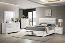 Felicity  California King Bedroom Set White Gloss