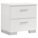 Felicity  California King Bedroom Set White Gloss