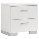Felicity  California King Bedroom Set White Gloss